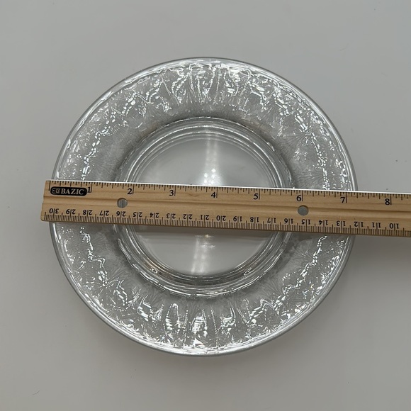 Vesta Clear Luncheon Plate by Glastonbury Lotus- set of 4 - Picture 15 of 16